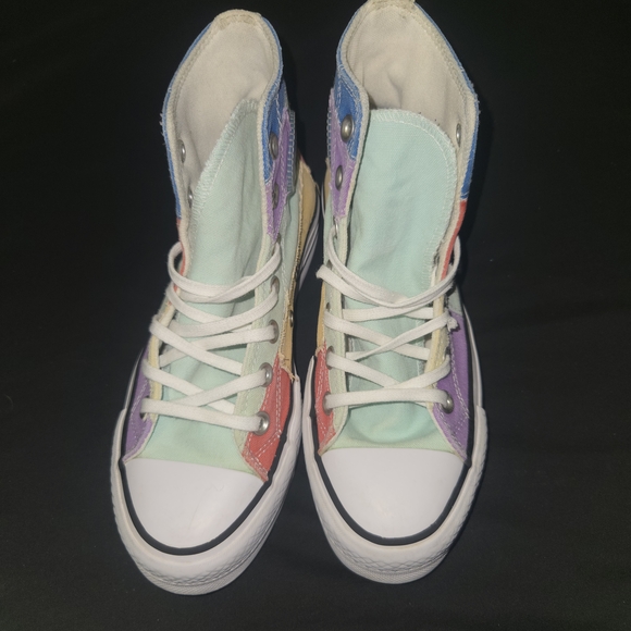 Converse Colorful Patchwork High-Tops - Picture 2 of 8
